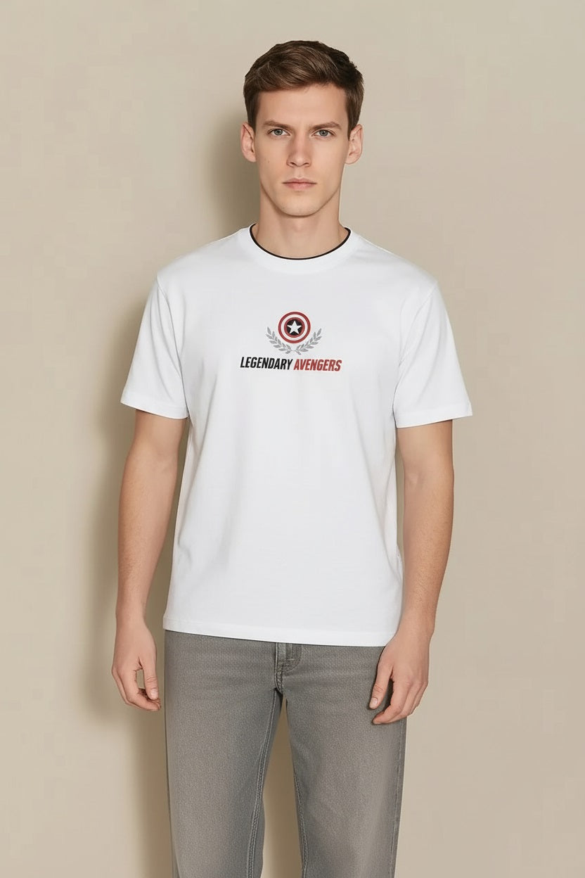 Men Off White Avengers Printed T-shirt