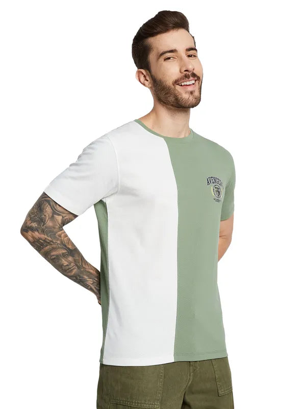 Octave Men Colourblocked T-Shirt