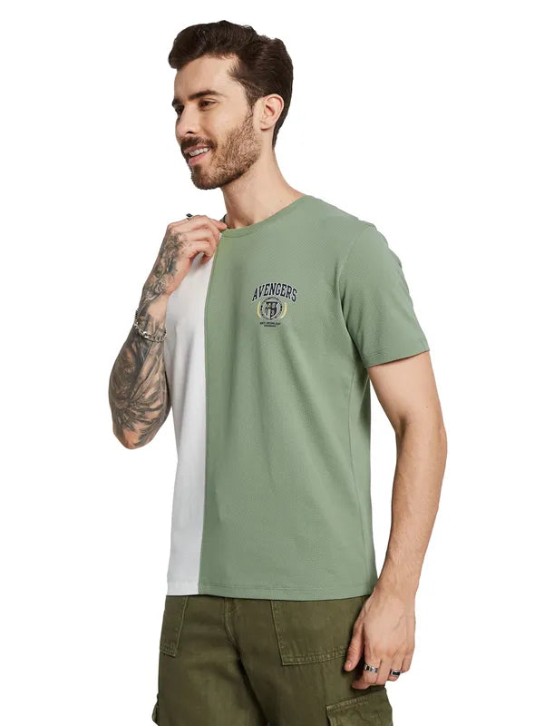 Octave Men Colourblocked T-Shirt