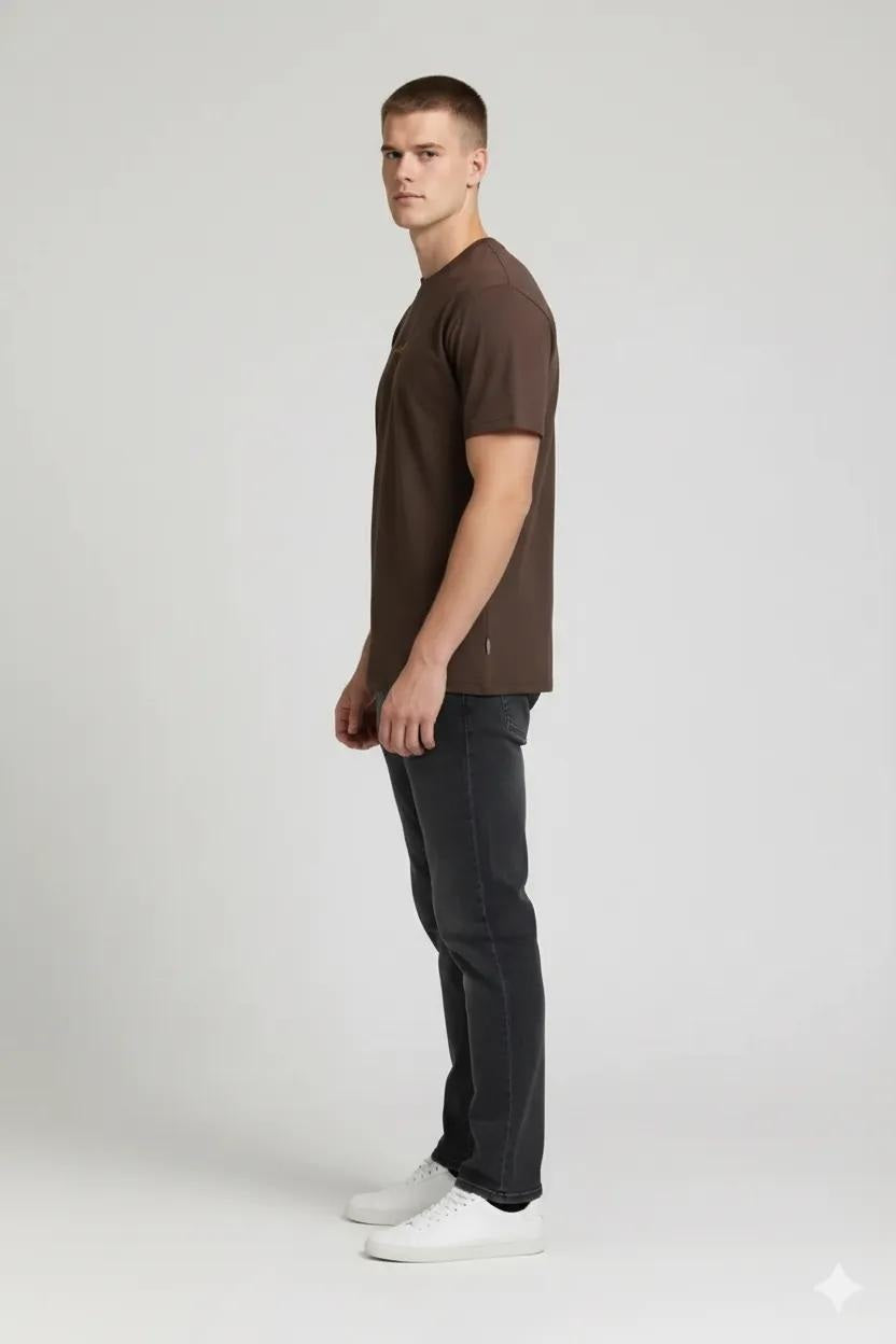 Men Printed Round Neck T-shirt