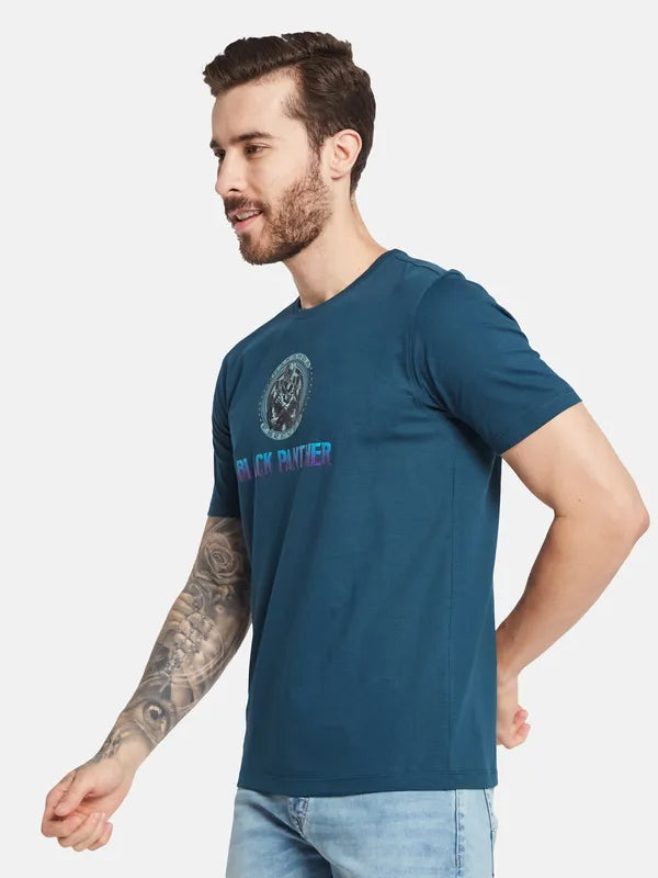 Octave Men Printed Applique T-Shirt