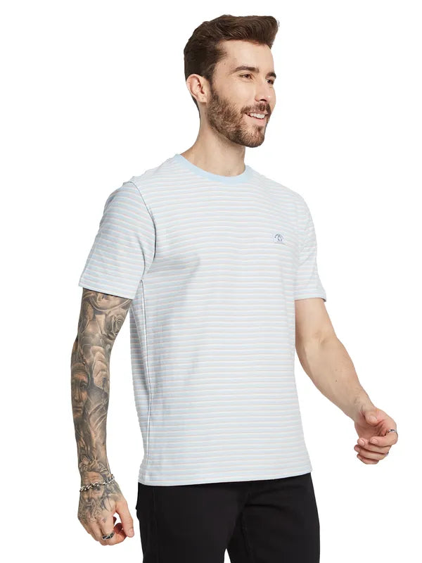 Octave Men Striped Pockets T-Shirt