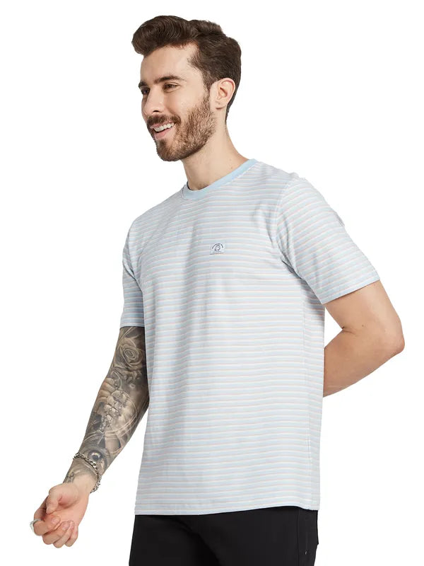 Octave Men Striped Pockets T-Shirt