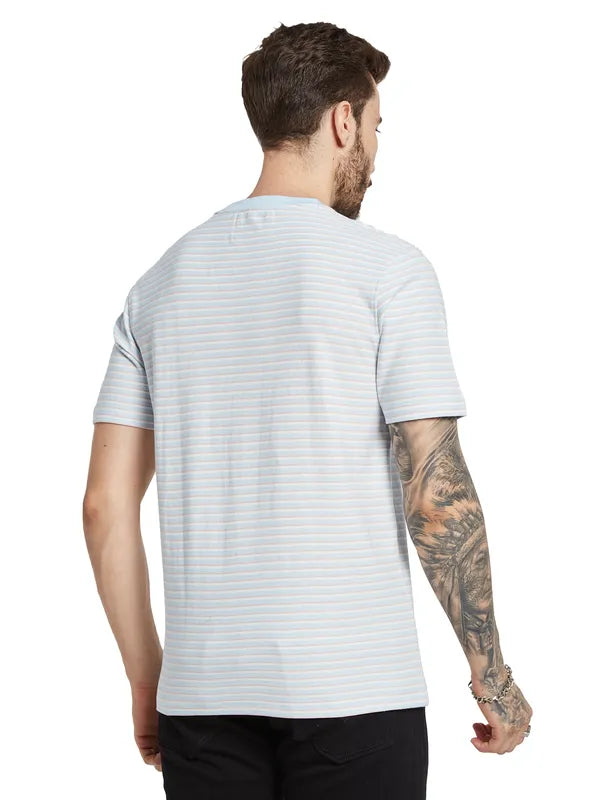 Octave Men Striped Pockets T-Shirt