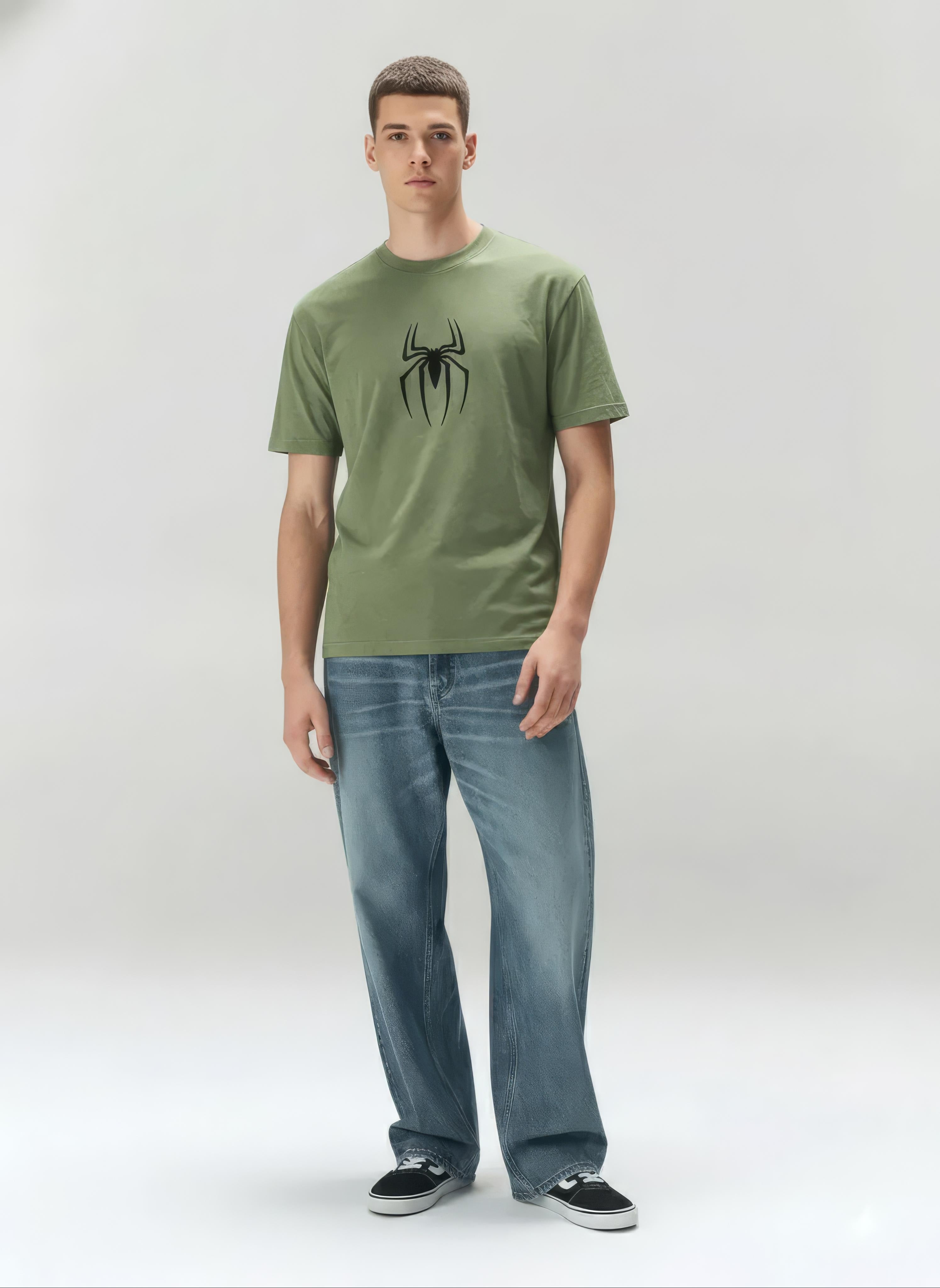 Octave Men Printed Round Neck T-shirt