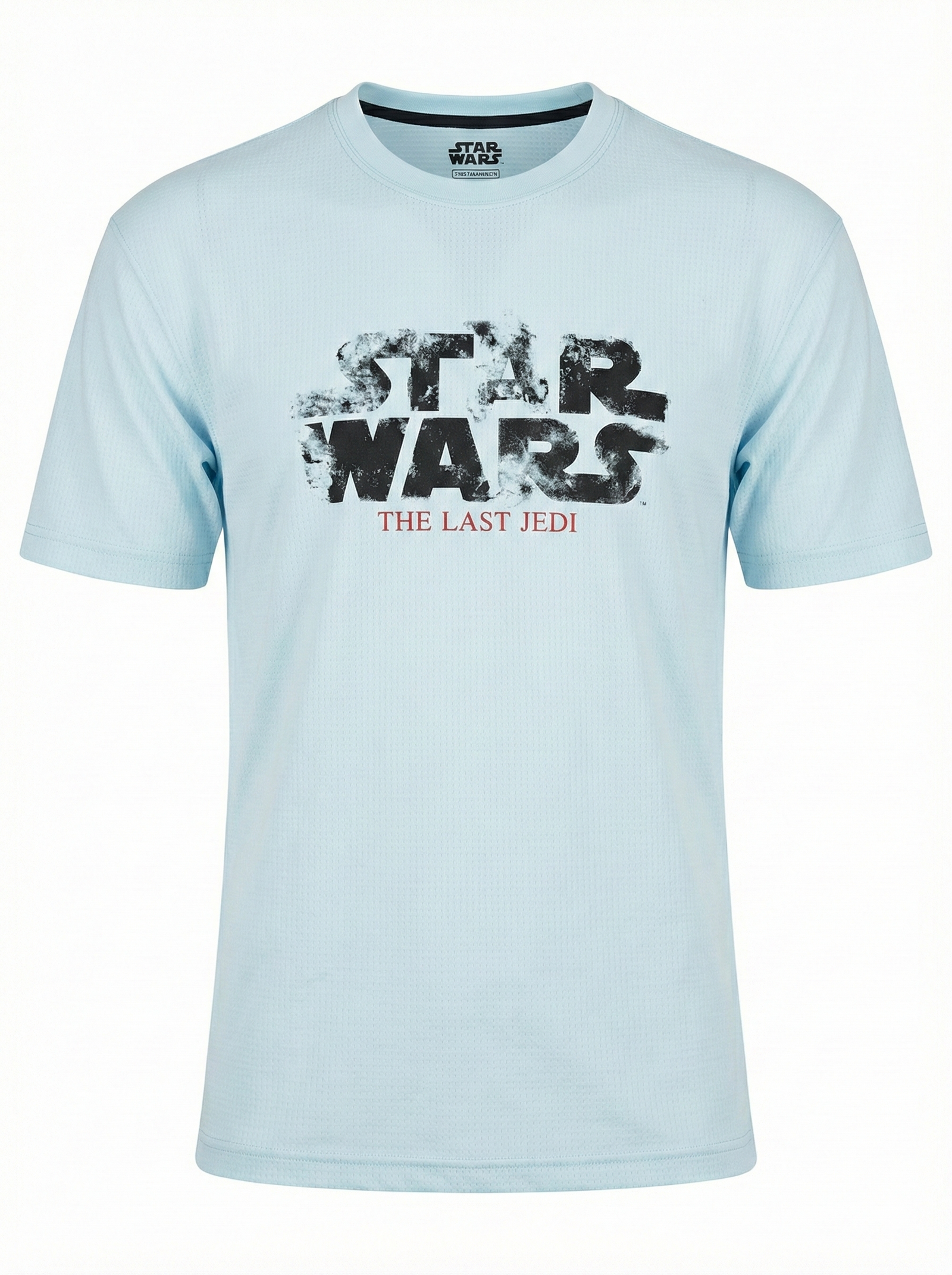 Men Delicate Blue Star Wars Printed T-shirt