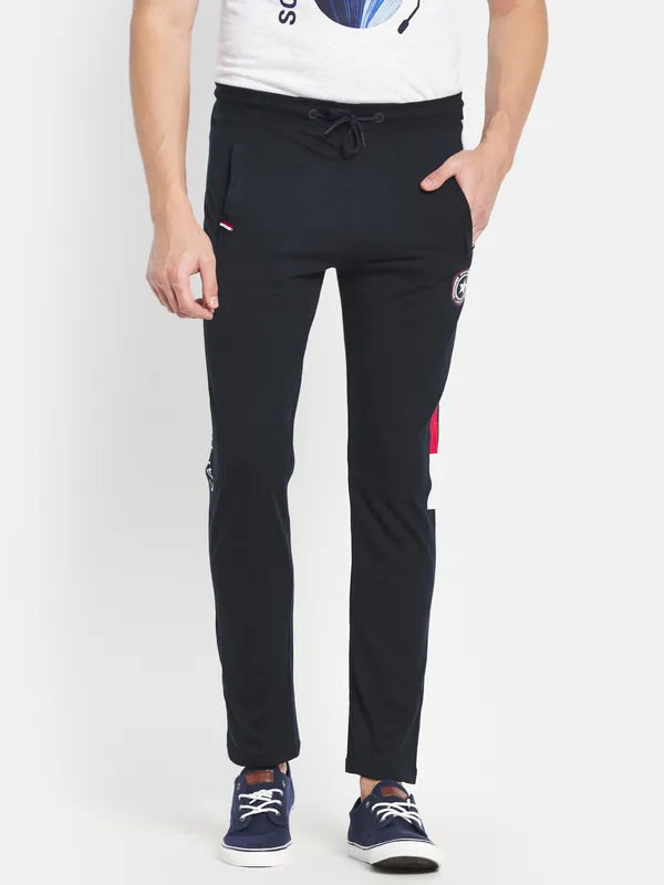 Men Navy Trackpants