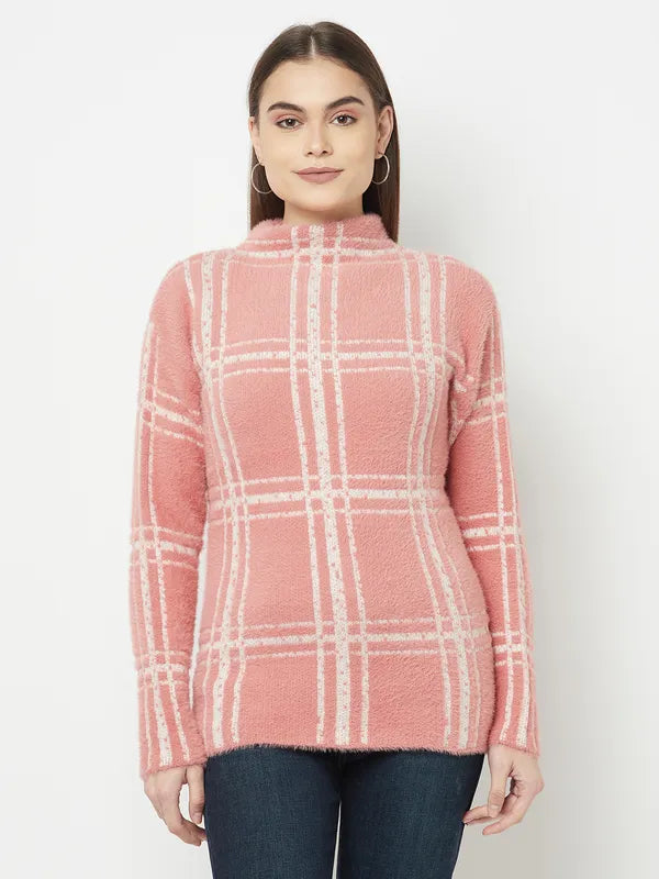 Women Raspberry Sweaters