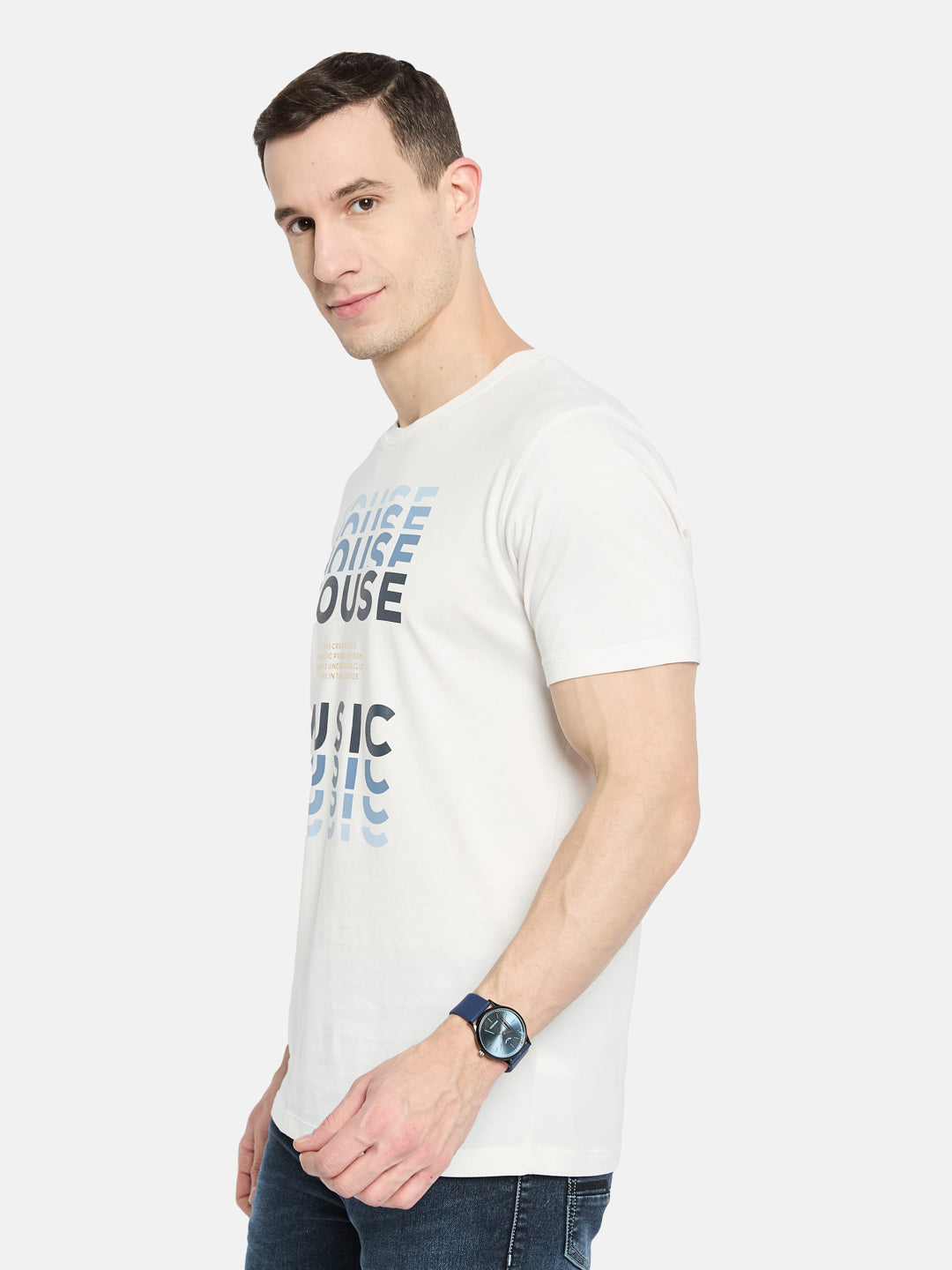 Octave Men Printed T-shirt