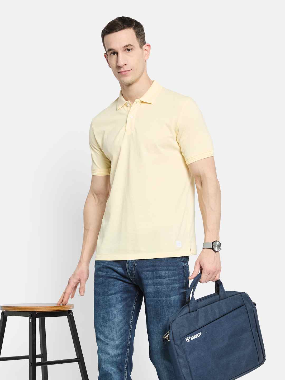 Octave Men Polo Collar T-shirt