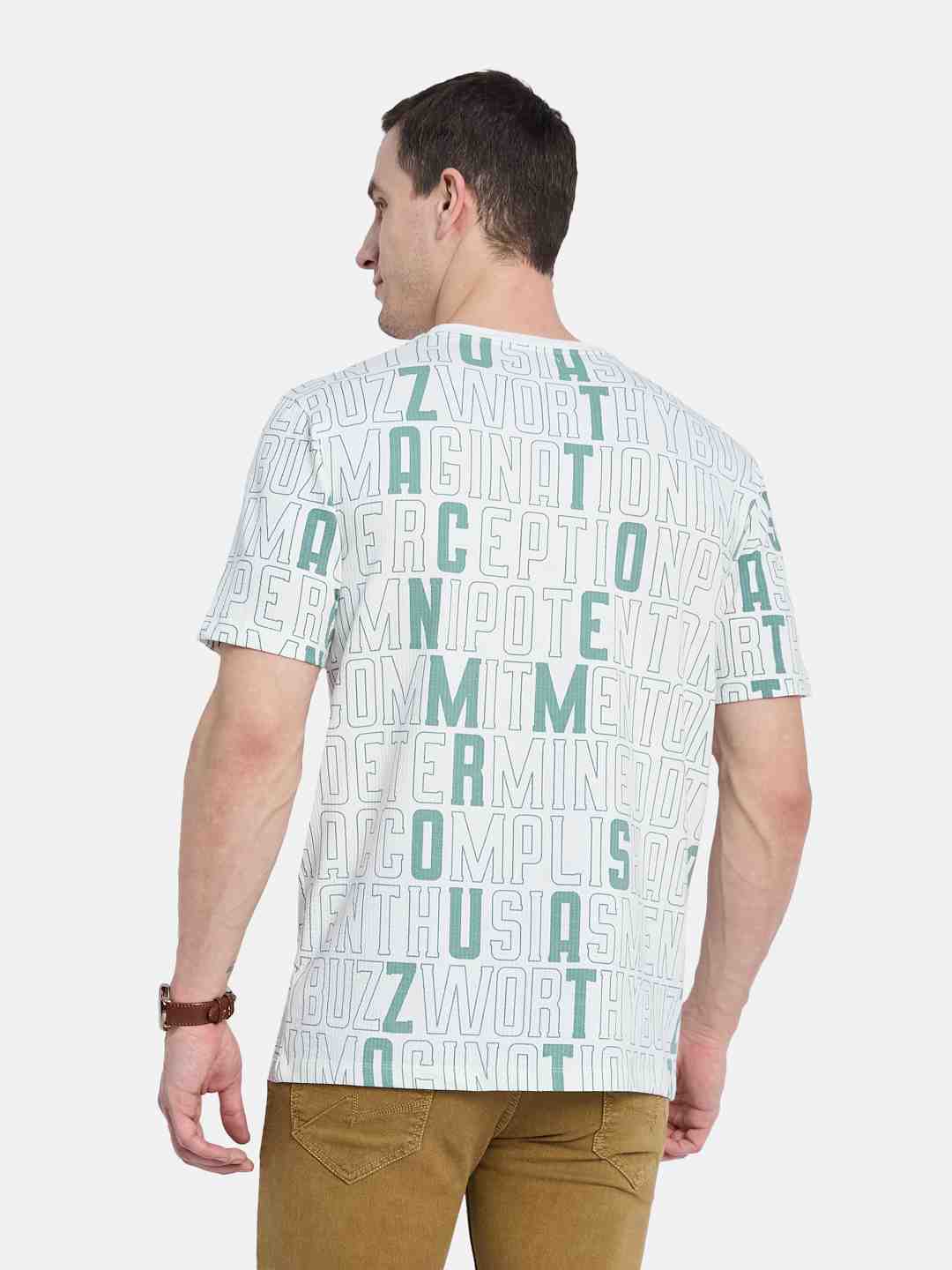 Octave Men Printed T-shirt