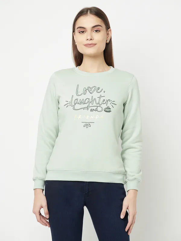 Women Dusty Mint Sweatshirts