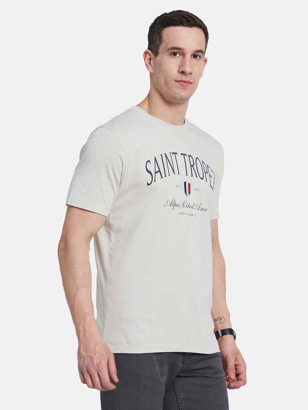 Octave Men Printed T-shirt