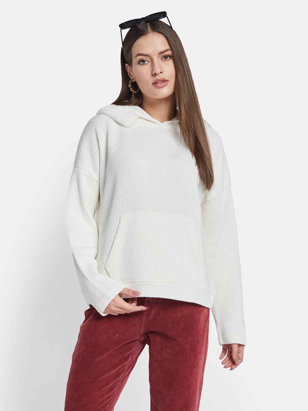 METTLE Women Hooded Sweatshirt