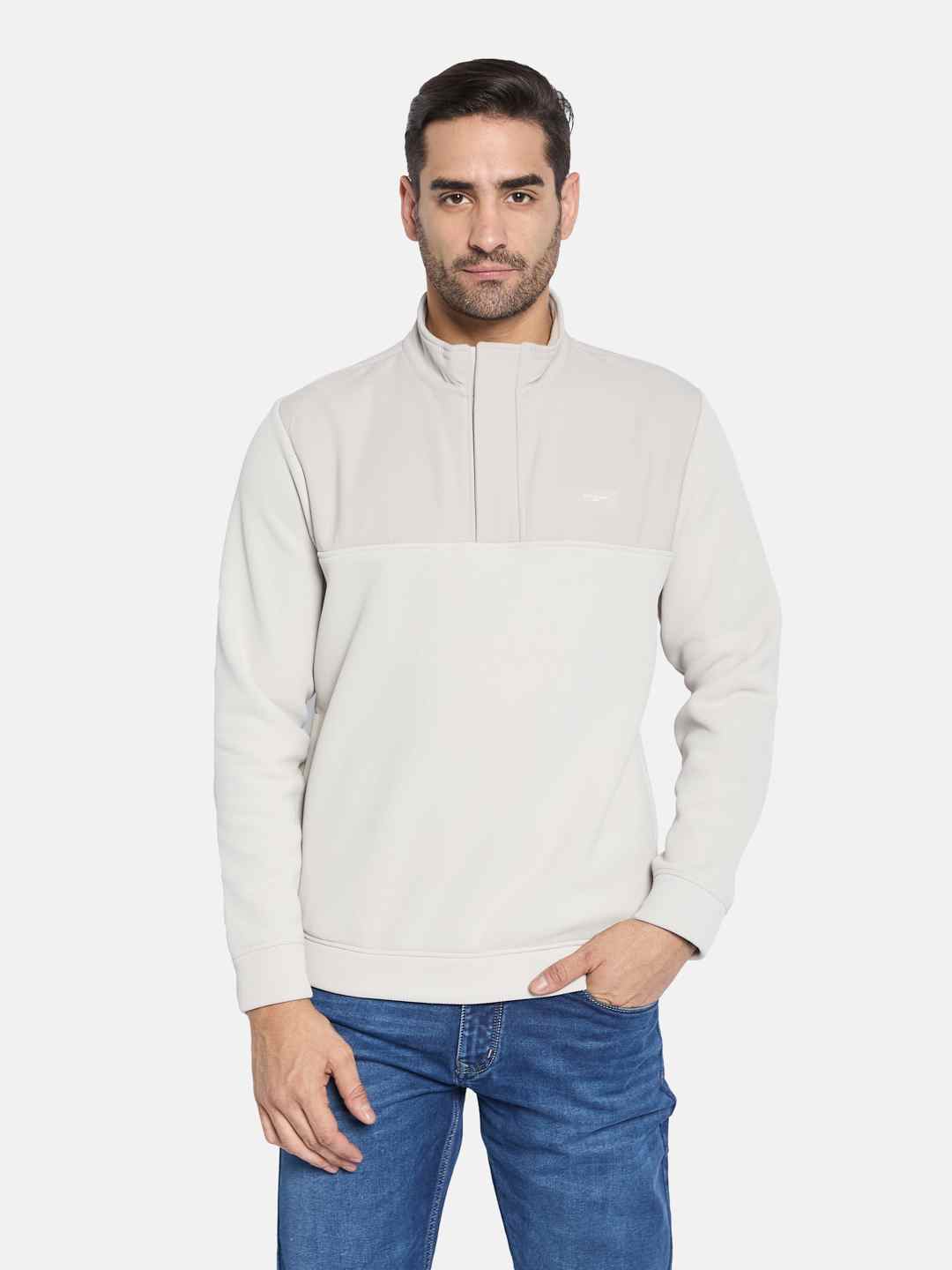 Octave Men High Neck Sweatshirt
