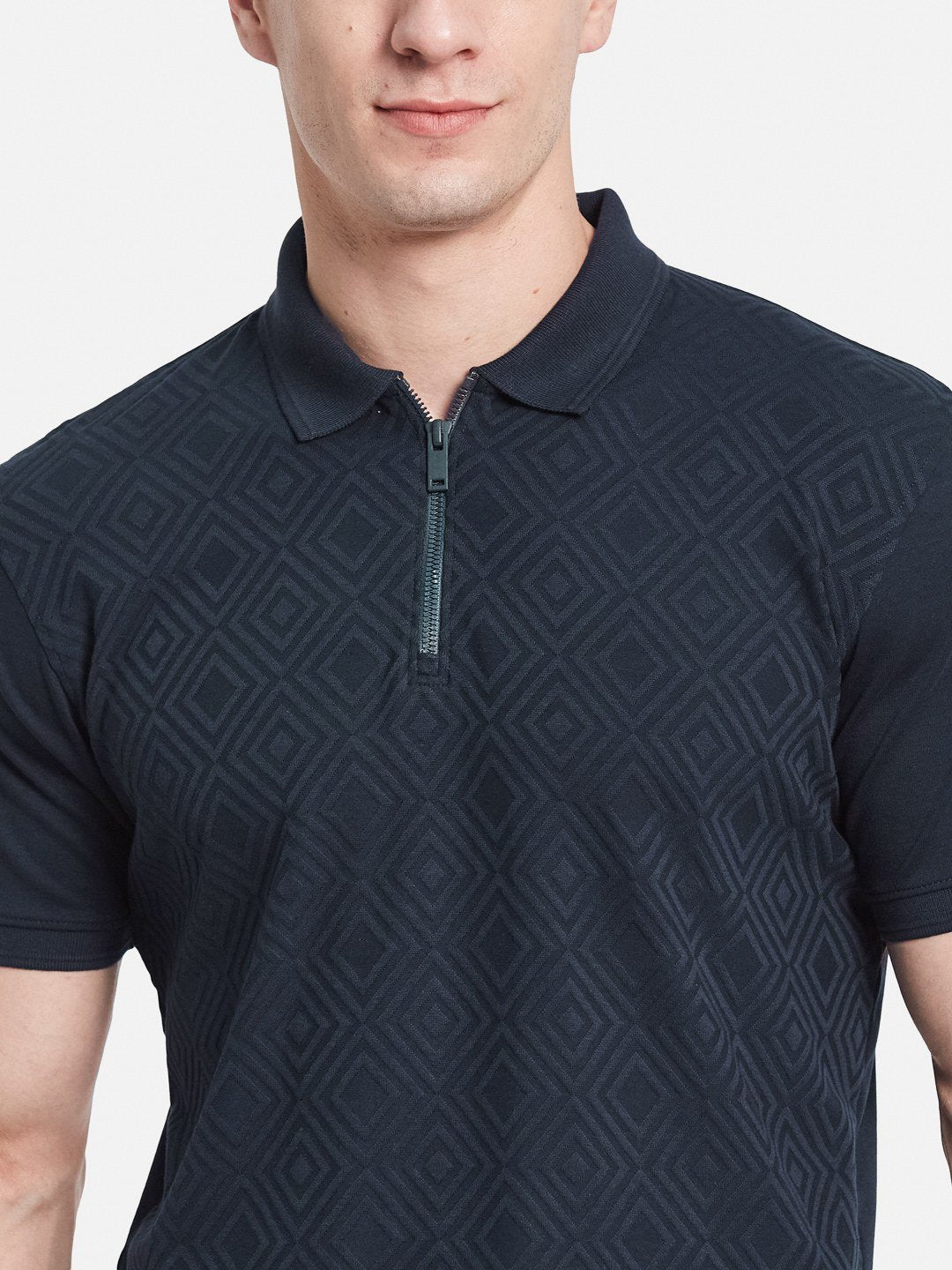 Octave Men Printed Polo Collar T-shirt