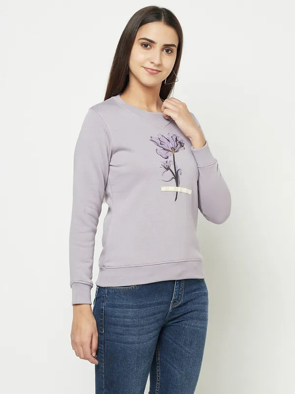 Women Lilac Sweatshirts