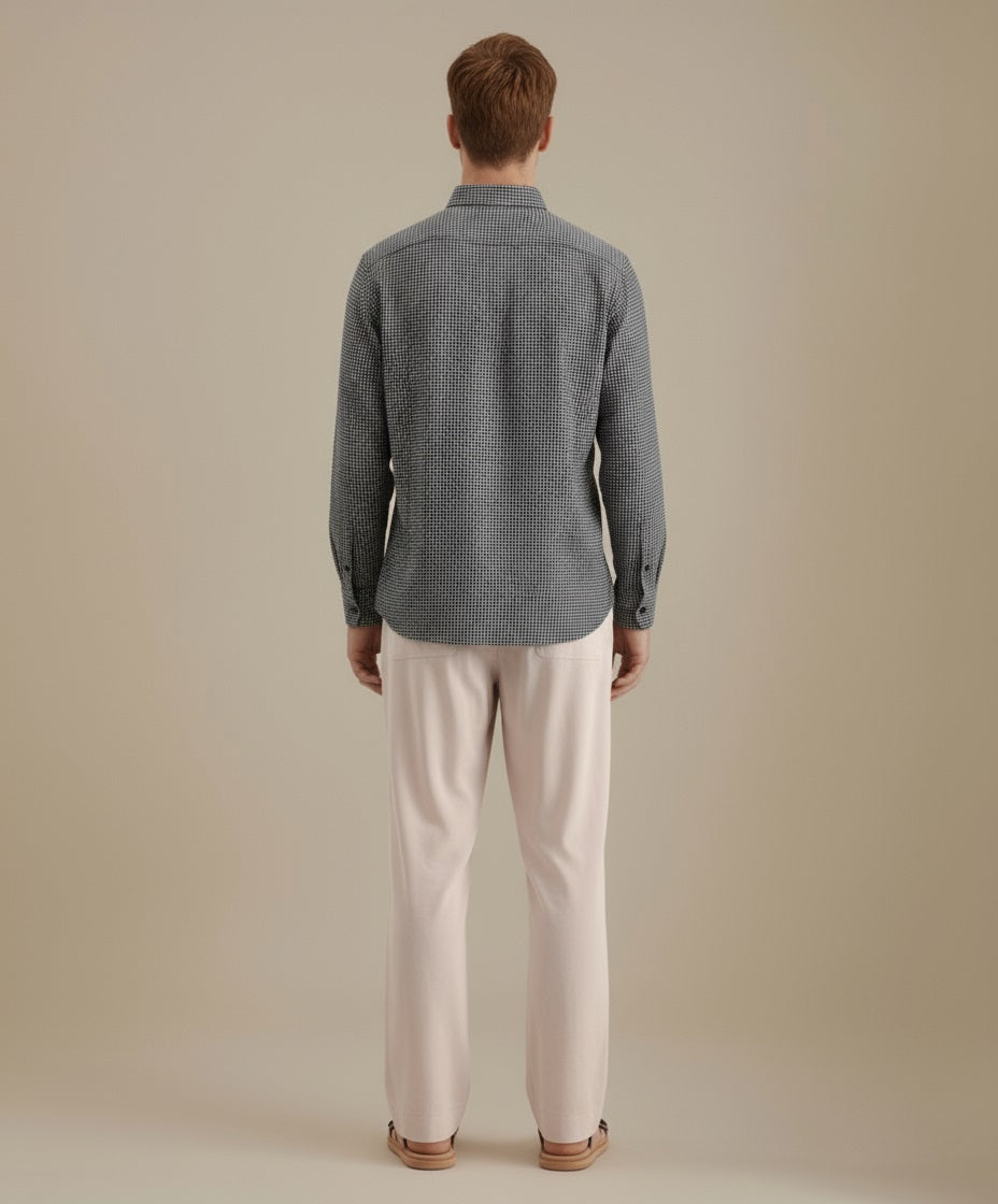 METTLE Men Checked Casual Shirt