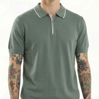 METTLE Men Fern Polo Collar T-shirt