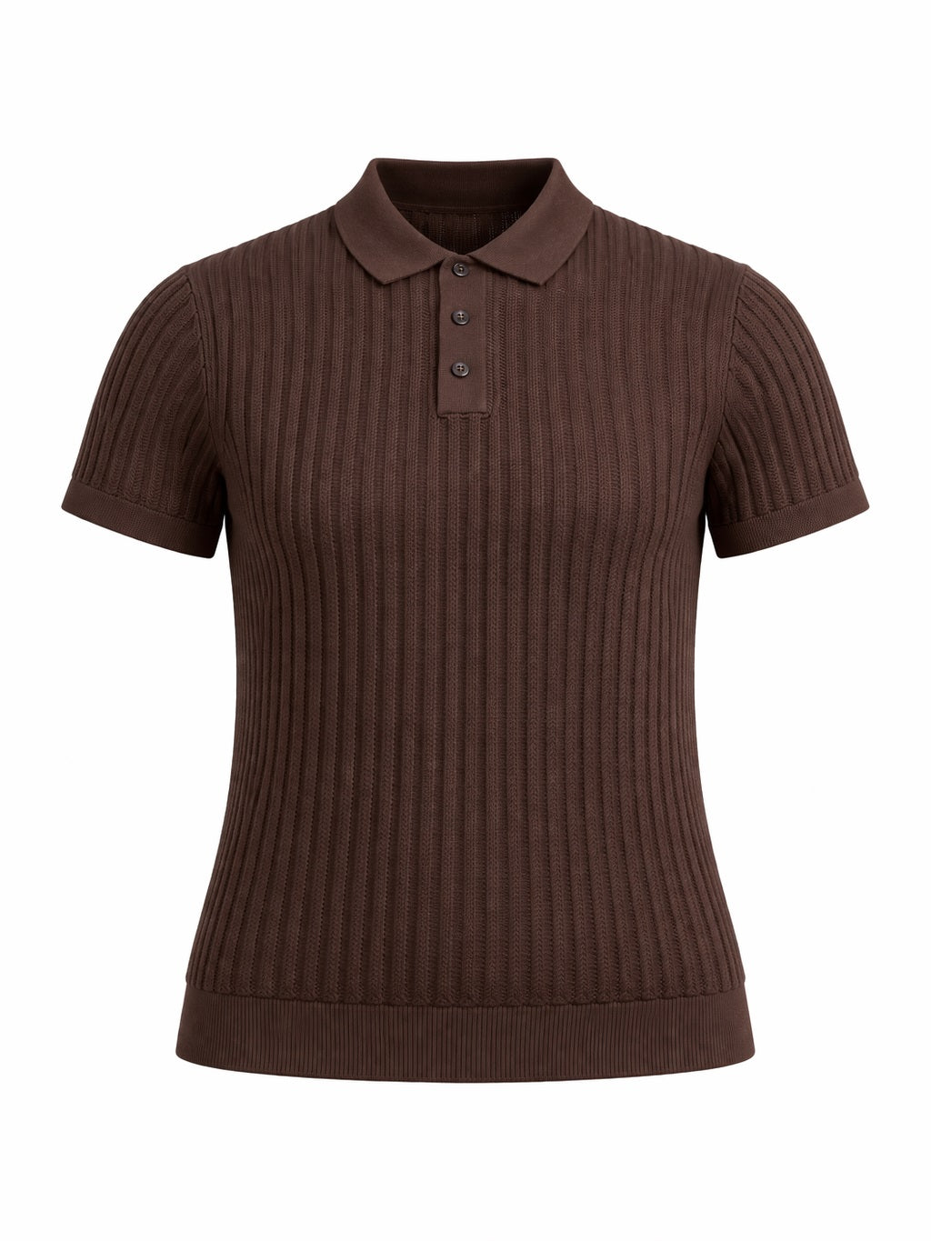 Men Tiramisu Striped Polo Collar T-shirt