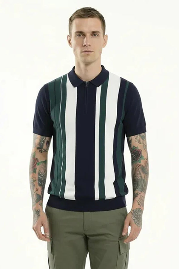METTLE Men Polo Collar T-shirt