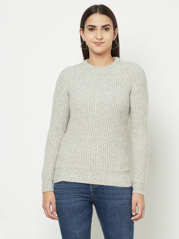 Women Natural Melange Sweaters