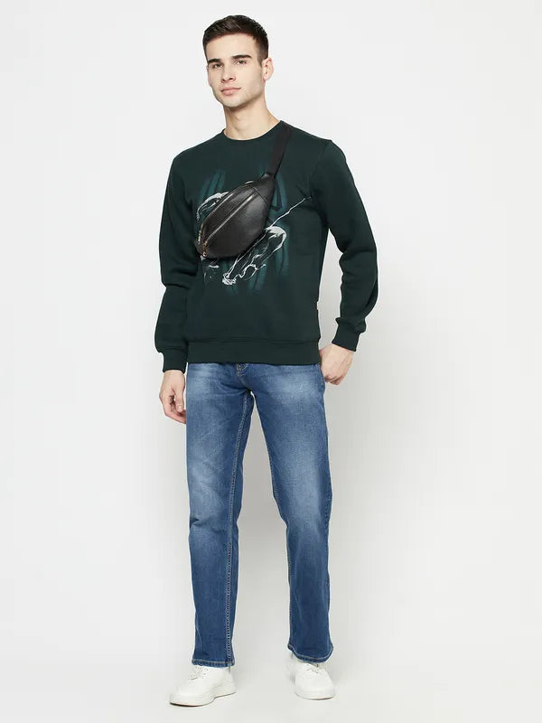 Men Mountain Green Sweatshirts