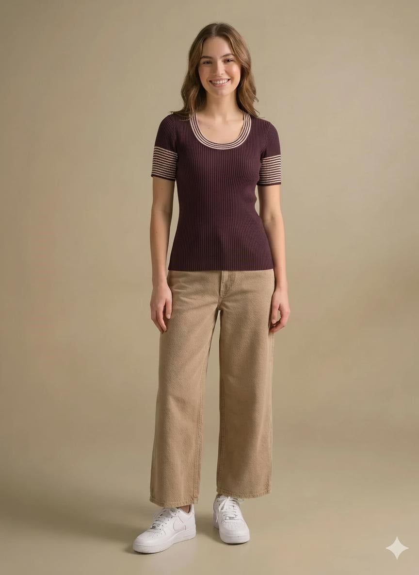 Women Striped T-shirt