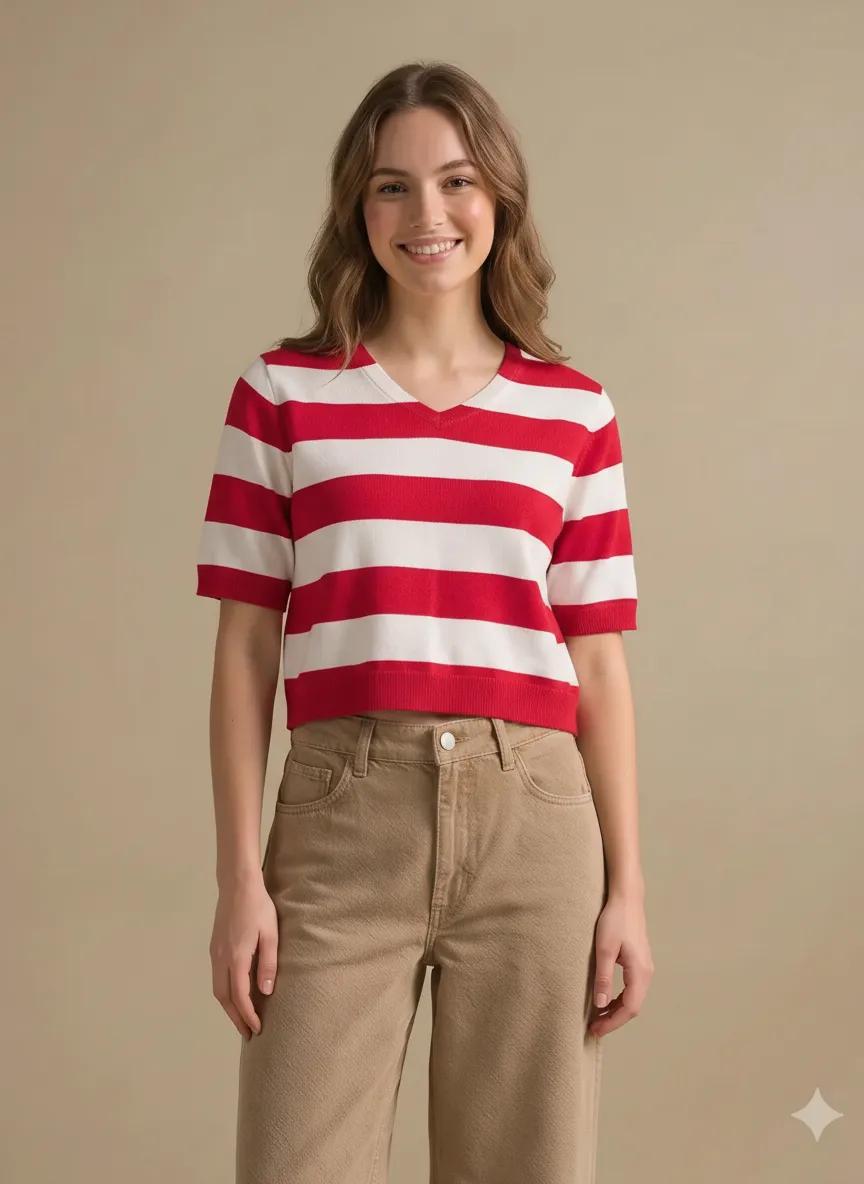 Women Pink Colour Blocked T-Shirt