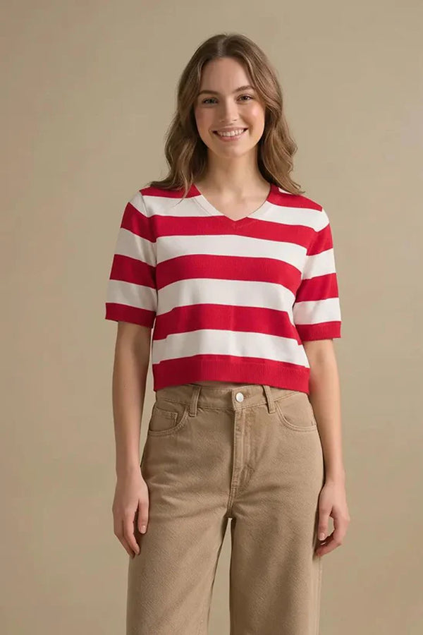 Women Colour Blocked T-Shirt