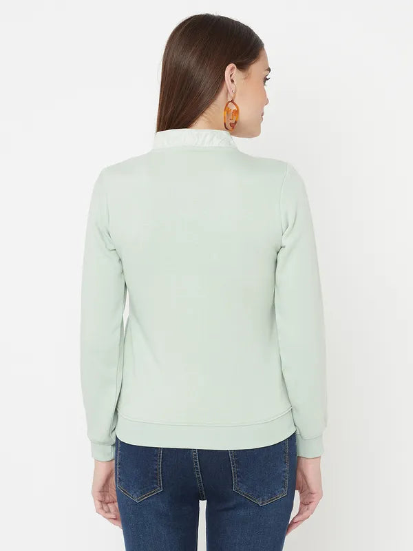 Women Dusty Mint Sweatshirts