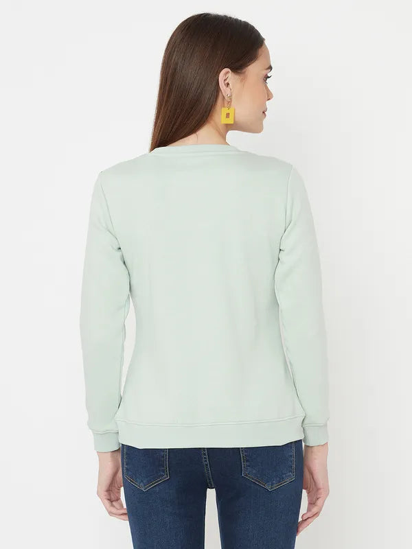 Mettle Women Green Sweatshirt