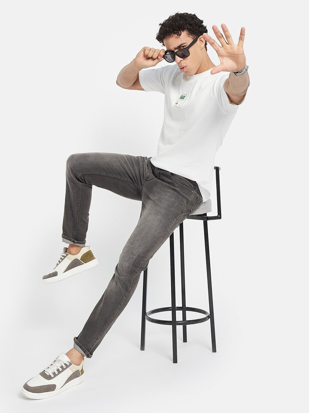 Octave Men Graphic Printed Regular Fit T-shirt