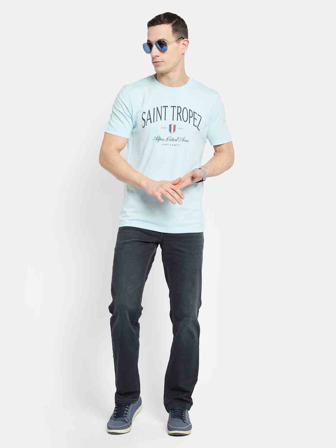 Octave Men Straight Fit Stretchable Jeans