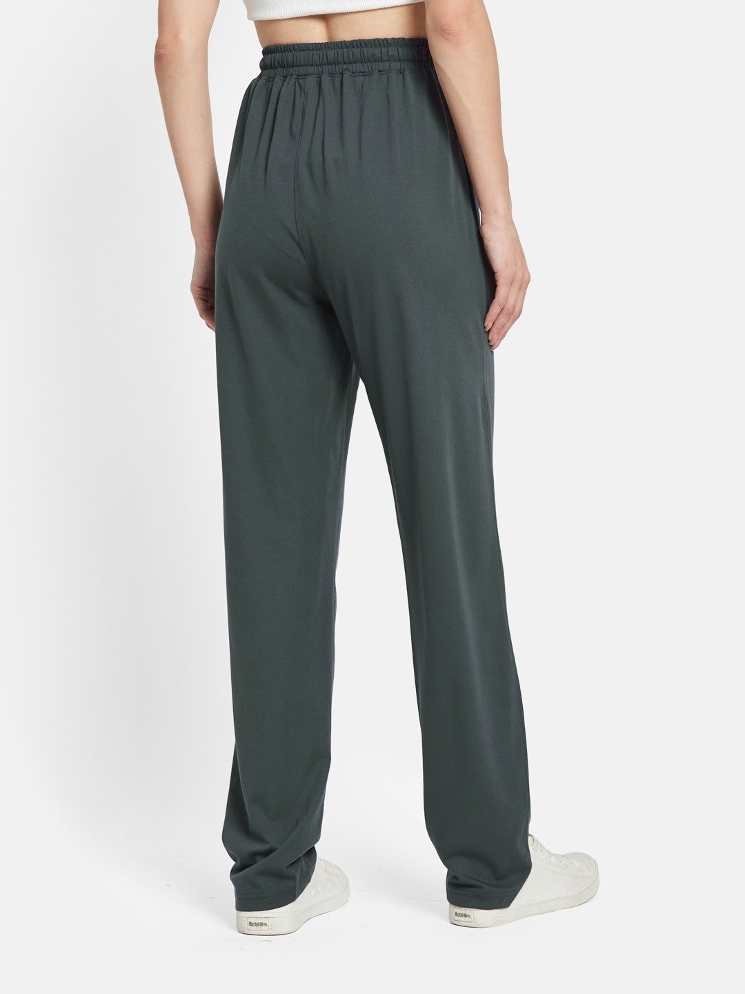 METTLE Women Cotton Grey Track Pants