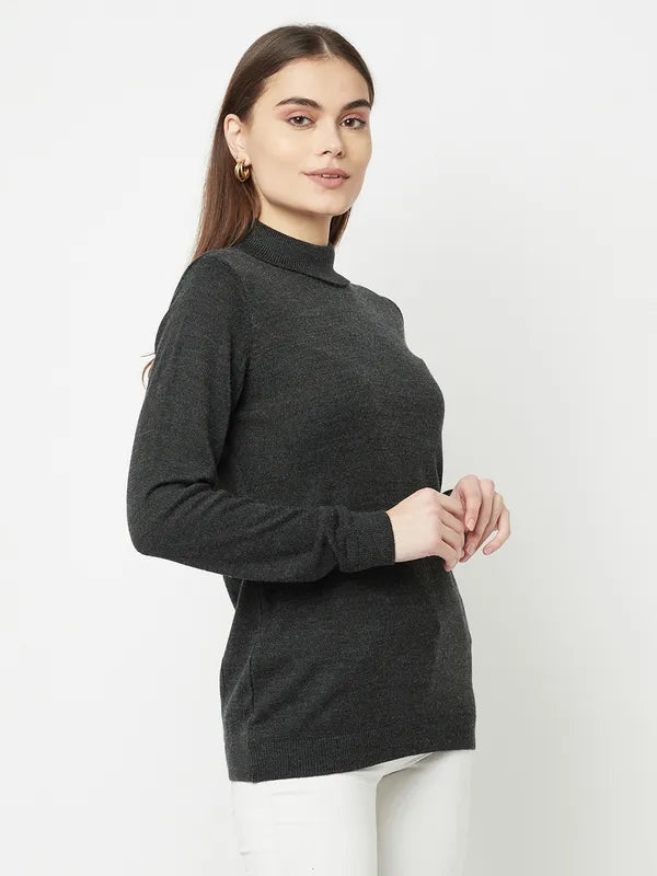 Women Mountain Green Sweaters