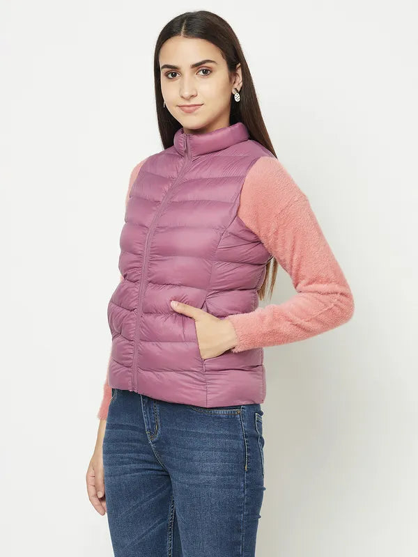 Women Lilac Front Open Jackets