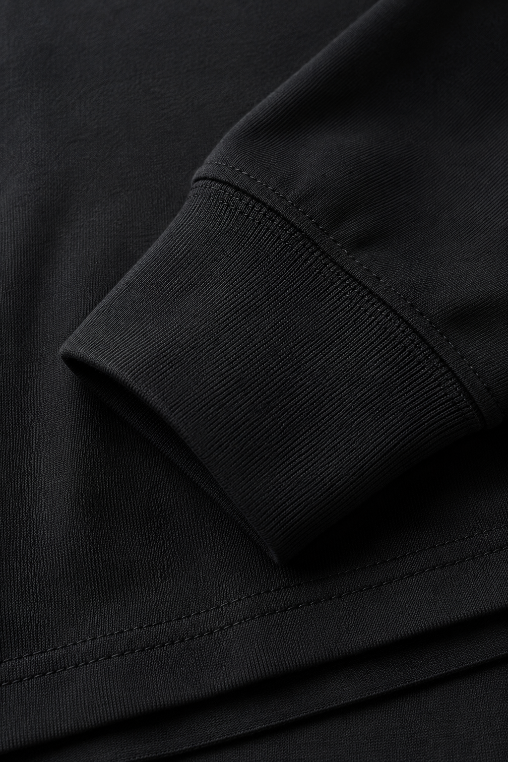 Men’s Black Interlock Full Sleeve Pre-Winter T-Shirt – Regular Fit Crew Neck Tee