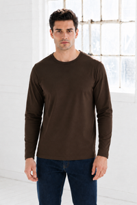 Men’s Coffee Knit Interlock Full Sleeve Pre-Winter Sweatshirts