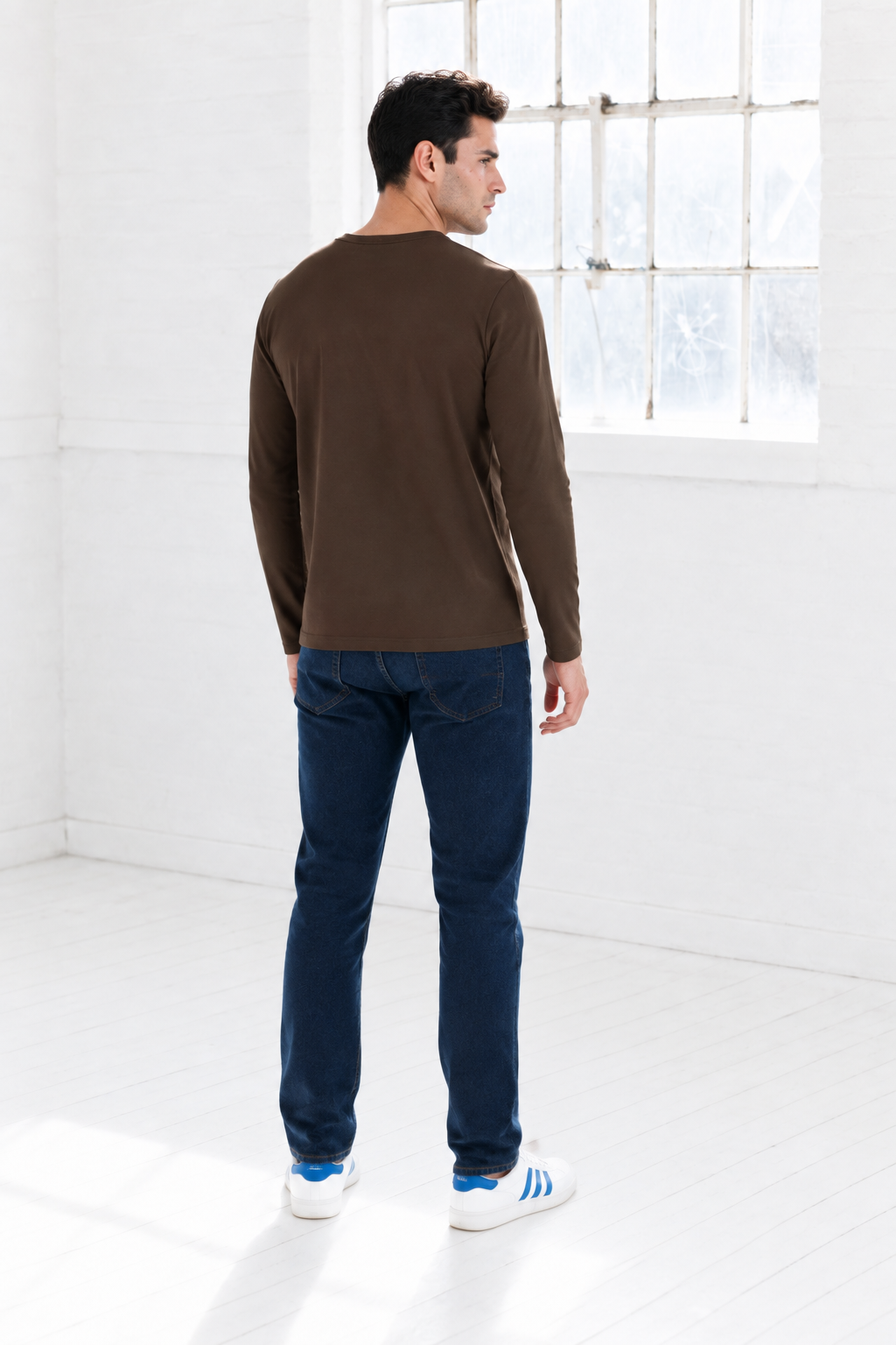 Men’s Coffee Knit Interlock Full Sleeve Pre-Winter Sweatshirts