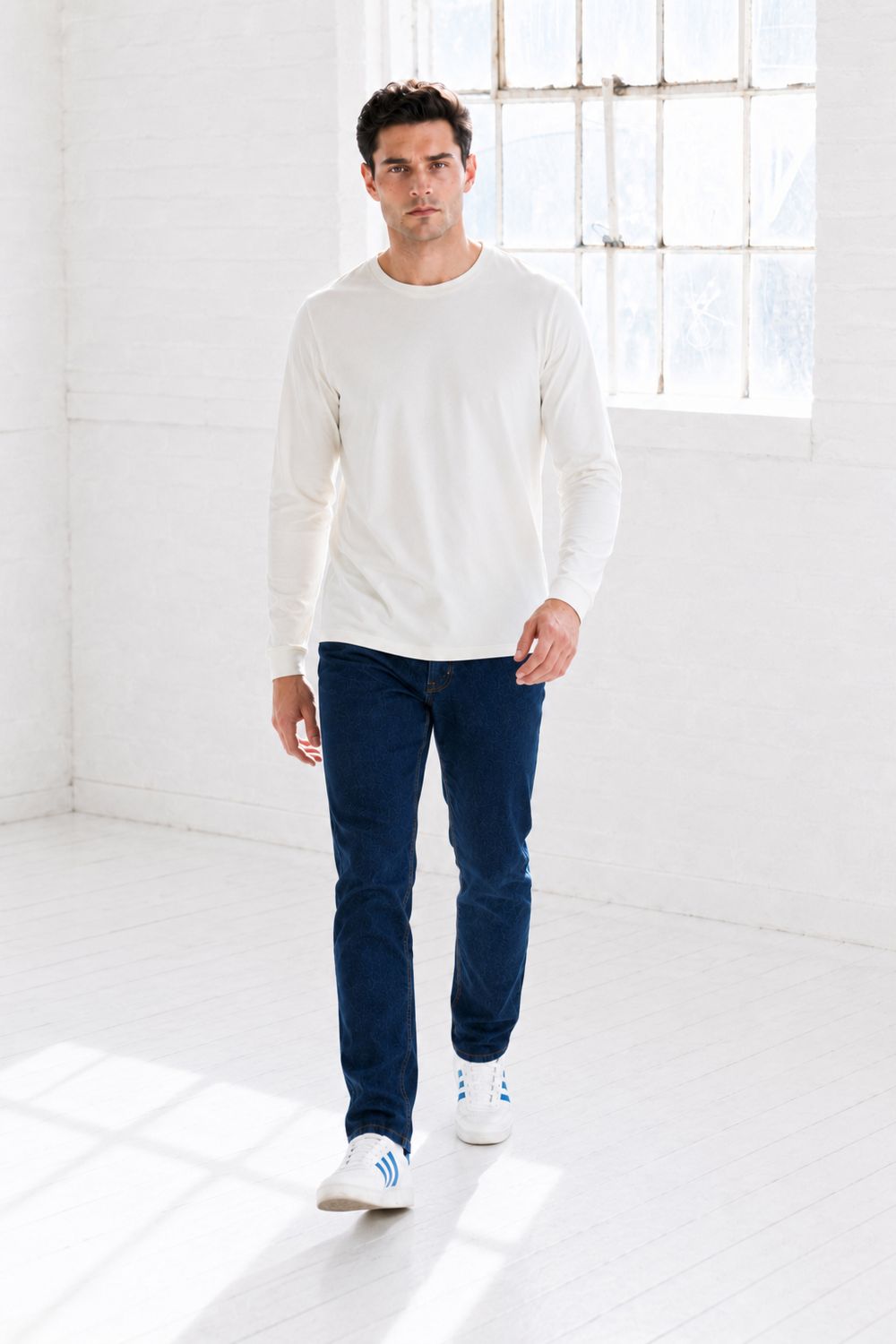 Men’s Off-White Knit Interlock Full Sleeve Pre-Winter Sweatshirts