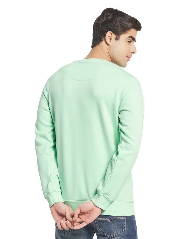 Octave Men Green Fleece Sweatshirt