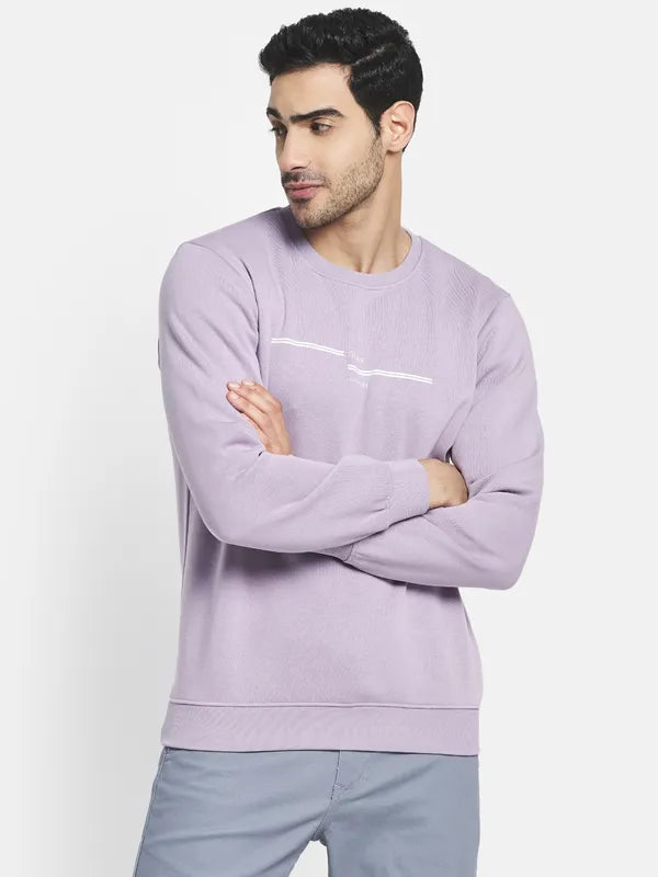 Men Purple Sweatshirt