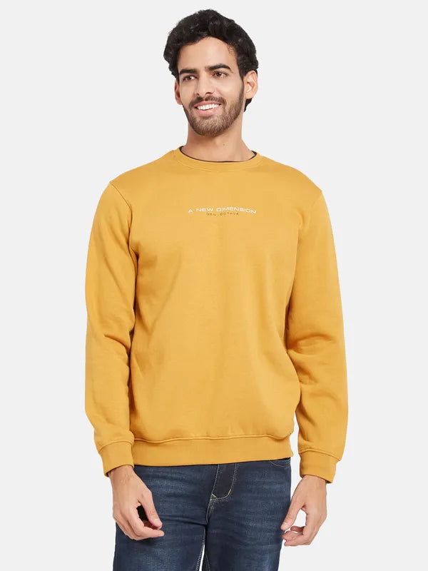 Octave Men Yellow Sweatshirt