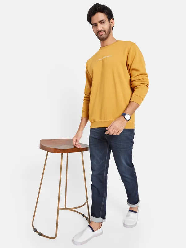 Octave Men Yellow Sweatshirt