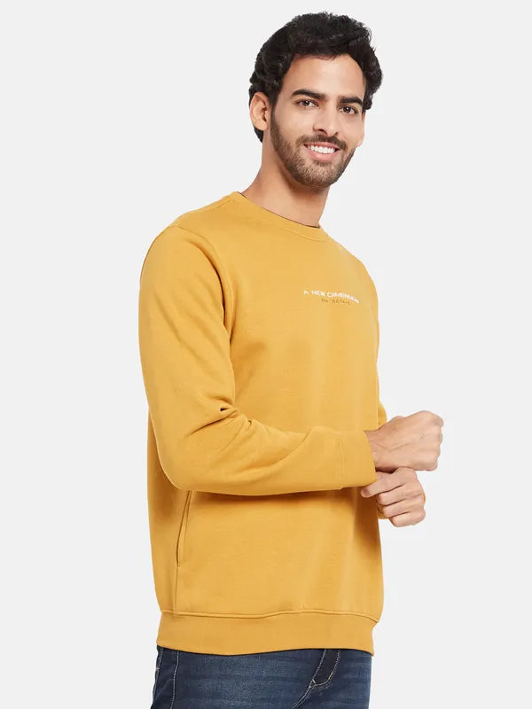 Octave Men Yellow Sweatshirt