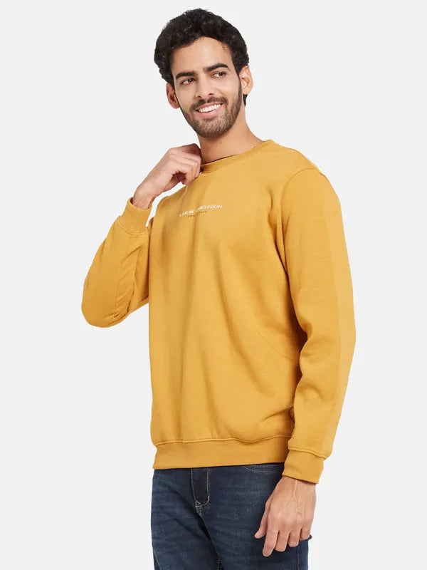 Octave Men Yellow Sweatshirt