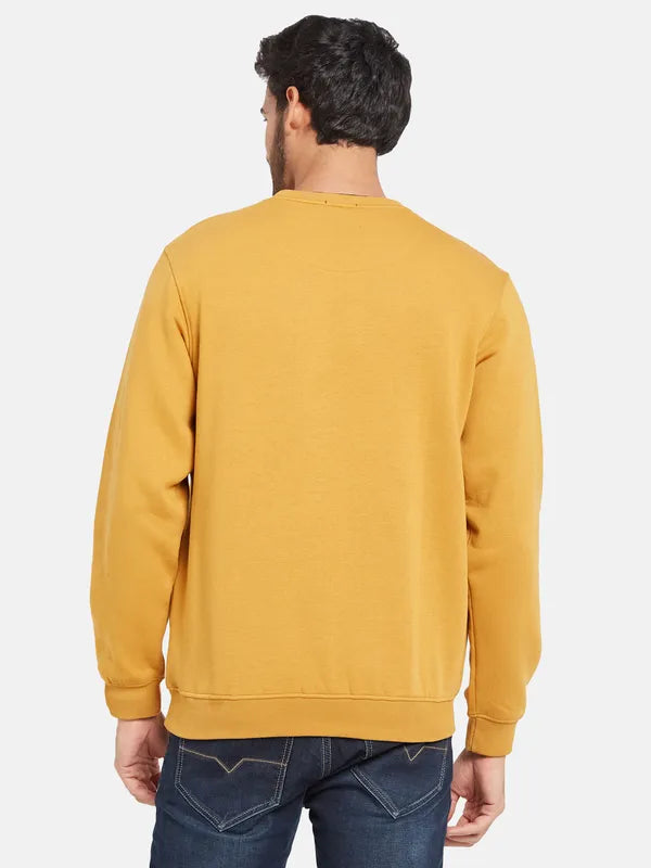 Octave Men Yellow Sweatshirt