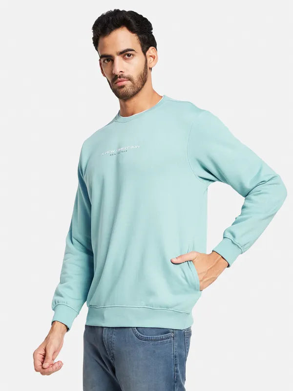 Octave Men Blue Sweatshirt