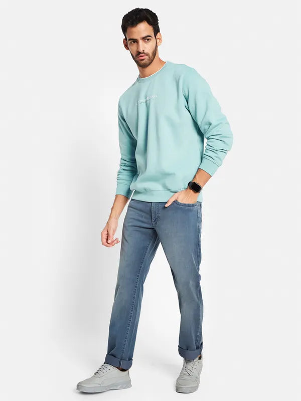 Octave Men Blue Sweatshirt